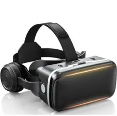 VRゴーグル VRヘッドセット 3D VR ヘッドホン付 VRメガネ120°く
