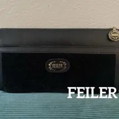 ♡美品♡Feiler ブラック✖️フラワー柄　財布