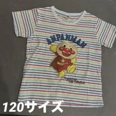 アンパンマン　120サイズ ボーダー　半袖　Tシャツ　夏服