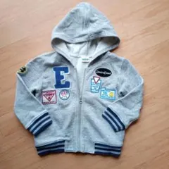 グレー 裏毛パーカー