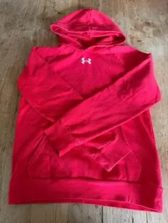 キッズ UNDER ARMOUR パーカー レッド 160cm