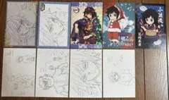 鬼滅の刃 ポストカード 冨岡義勇 9枚セット
