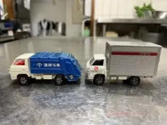 トミカ　ミニカー　MITSUBISHI キャンター　ゴミ収集車　ちばコープのサムネイル