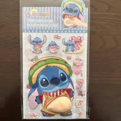 《1時間限定》　ディズニー　スティッチ　おなかシール　ぷにぷに　ぷっくりシール