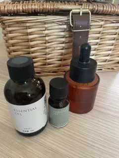 エッセンシャルオイルセット ベチバー 50ml ゼラニウム10ml スポイト瓶