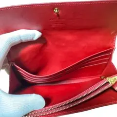 LOUIS VUITTON ポルトフォイユサラ ヴェルニ エナメル 長財布