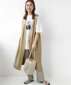 hako様専用　ジャーナルスタンダードレリューム　ロングジレ　ベージュ