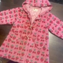 mezzo piano いちご柄 アウター ピンク