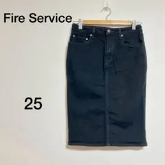 レディース Fire Service ブラック タイトスカート サイズ25のサムネイル