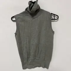 deuxieme classe オリーブ　ノースリーブ　タートル　ニット