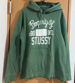 Stussy グラフィックパーカー L オリーブグリーン Stussy オリーブ フード付きパーカー L - メルカリ