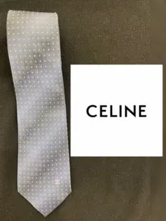 ✨美品✨CELINE ネクタイ マカダム柄 ブルー系