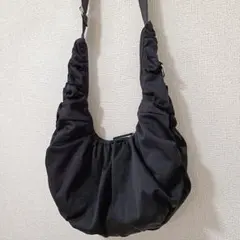 GU ダンプリングバッグ ブラック ショルダーバッグ