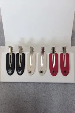 シャネル CHANEL ロゴ入りヘアピン 6個セット ノベルティ 新品未使用