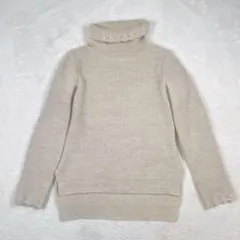 ルネ　タートルネック　ニット　ウール　カシミヤ混　34