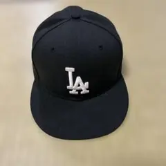 ニューエラ 59fiftyドジャース 黒 7 5/8 60.6cm ツバ裏グレー