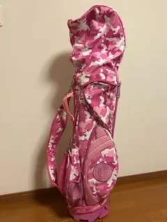ミズノ＊スタンド式キャディバッグPINKカモ柄のサムネイル