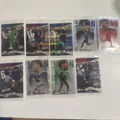 サッカー日本代表 ツインウエハース トレーディングカード 9枚セット