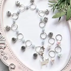 ねこ エンジェライト 段数カウンター 目数リング ステッチマーカー 編み物 棒針