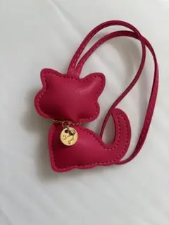 猫レザーバッグチャーム