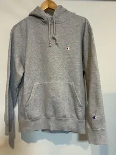 Champion チャンピオン パーカー XL グレー ワンポイント レディース