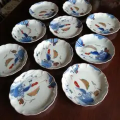 鮭グラタン　　古伊万里波うさぎ文皿　古伊万里うさぎ文皿　3枚 鮭グラタン 様 専用 古伊万里波うさぎ文皿 古伊万里うさぎ文皿 3枚