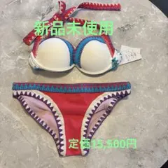 【新品タグ付き】ナックルマーケット 水着 ビキニ ステッチ ネオンカラー 9Mのサムネイル