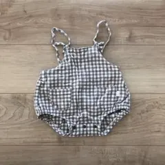 ギンガムチェック　ロンパース