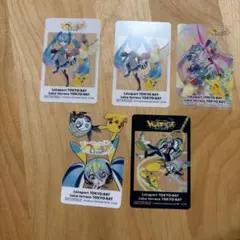 初音ミク ピカチュウ 5枚カードセット
