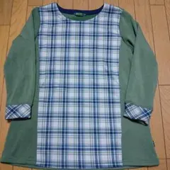 DECOY チェック柄 長袖チュニック XL