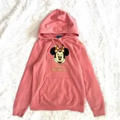 東京ディズニーリゾート ミニー パーカー トレーナー ヴィンテージ M ピンク