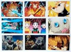 鬼滅の刃／遊郭編 場面写ブロマイドくじ 我妻善逸・嘴平伊之助9枚セット