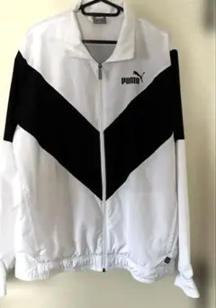 PUMA ウィンドブレーカー ホワイト/ブラック　メンズ用
