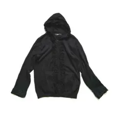 PINK HOUSEピコフリルジップパーカーニットカーディガンフーディー