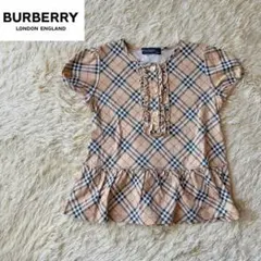 BURBERRY バーバリー ペプラムトップス　ノバチェック　キッズ　90のサムネイル