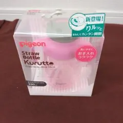 Pigeon ストローボトル Kurutto 330ml ローズピンクのサムネイル