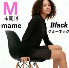 黒/M ヒートテックウールブレンド クルーネック mame マメクロゴウチ 新品