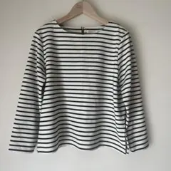 BEAMS HEARTストライプ 長袖トップス ジッパーバックのサムネイル