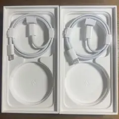2本セット　アップル 純正ライトニングケーブル　タイプC　1M　【新品未使用】