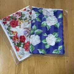ジバンシー、ケンゾー花柄ハンカチ2枚セット