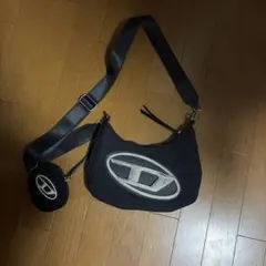 DIESEL黒ショルダーバッグ