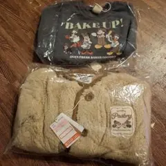 ディズニー リトシーフリースジャケット＆トレーナーセット　80　新品未使用未開封