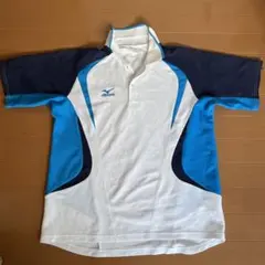 Mizuno テニスウエアーメンズ　ホワイト/ブルー/ネイビー