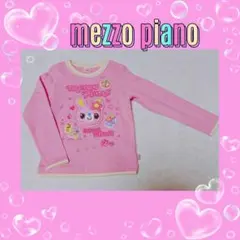 ❤メゾピアノ❤ミミポポ✨みみぽぽ✨ワッペン✨長袖Tシャツ✨平成レトロ❤ピンク❤