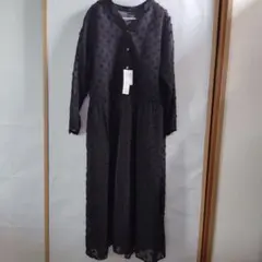 un dix cors ジャガードティアードワンピース
