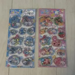 スパンコールパーティシール　あわわちゃん　ハッピーマーチ　セット