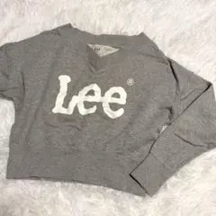 Lee リーグレースウェットVネックビッグロゴゆったりM 長袖ドロップショルダー