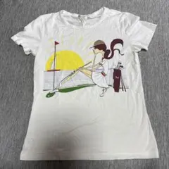 二子玉川直営店購入 CELINE Tシャツ ゴルフモチーフ ホワイト Mのサムネイル