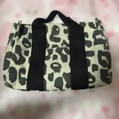 11.12限定値下げヒョウ柄中型トートバッグ