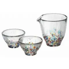 石塚硝子　津軽びいどろ ねぶた酒器セット